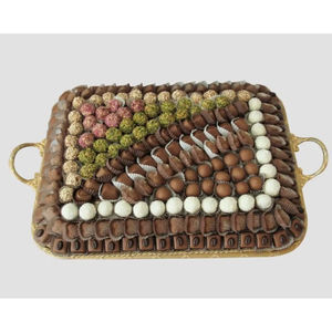 Plateau de service en chocolat écologique fait à la main plateau de présentation de desserts de restauration d'hôtel porte-bonbons pour bonbons affichage de bonbons - Product Image 4