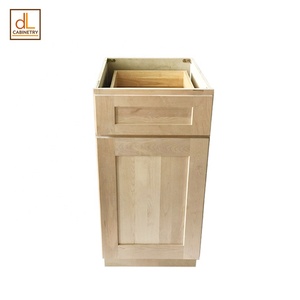 ตู้เขย่าไม้จริงขนาดมาตรฐานของอเมริกาแบบยังไม่ผ่านการทำความสะอาดตู้ห้องครัวแบบดึงออกใต้ถังขยะ - Product Image 2