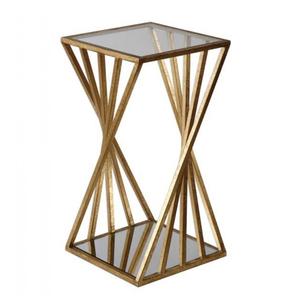 Table d'appoint arrondie en bois Meubles en métal Qualité durable Table d'appoint décorative pour meubles en métal faits à la main - Product Image 6