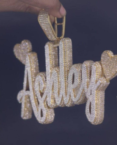 Colgante de Plata de Ley con Diamantes Moissanite VVS1, Estilo Hip Hop, Personalizado, Popular, de Primera Calidad, para Hombre, Joyería Fina - Product Image 2