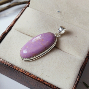 Oval Cabochon Phosphosiderite Gemstone Pendant 925 Sterling Silver | Handmade Silver Jewelry Wholesale - Product Image 6