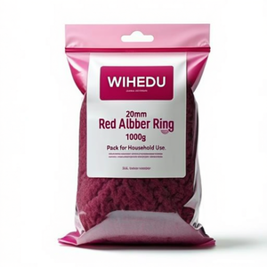 WIHED 20mm Red <b>Rubber</b> Ring 1000g Pack for Household Use - Product Image 2