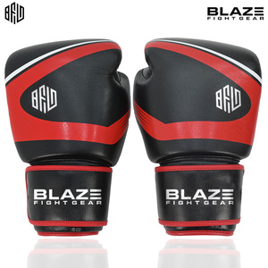 Meilleur cuir véritable Muay Thai Kickboxing gants d'entraînement sac de boxe lourd MMA combat gant fermeture sangle Arts martiaux boxe - Product Image 3