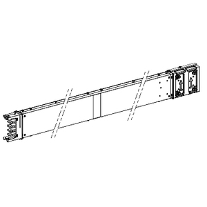 Per SCHNEIDER Electric KSC400ET4AF Barriera antincendio orizzontale in rame da 400A personalizzabile, lunghezza 0,5-2m, apparecchiature per la distribuzione di energia - Product Image 1