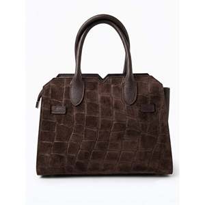 Borsa Casual Strutturata con Stampa Alligatore e Due Manici in Vera Pelle Made in Italy per Donna - Product Image 5