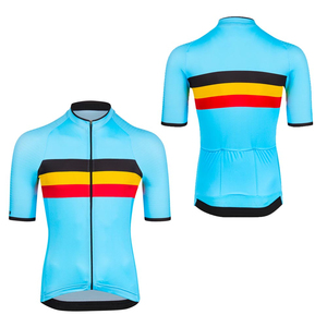 Camisetas de ciclismo azules divertidas personalizadas de alta calidad para hombres, conjunto de camisetas de ciclismo suave - Product Image 6