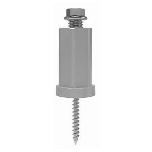 Support de fixation pour panneau solaire SunModo EZ Metal Roof Mount 5" en argent - Crochet de toit pour installation sur toiture et auvent - Product Image 1