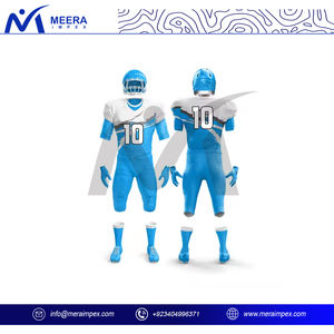 ชุดเครื่องแบบทีมฟุตบอลอเมริกันเสื้อยืดและกางเกงชุดกีฬาระบายอากาศแห้งเร็วสำหรับสโมสรทีมการฝึกซ้อมและลีก - Product Image 3