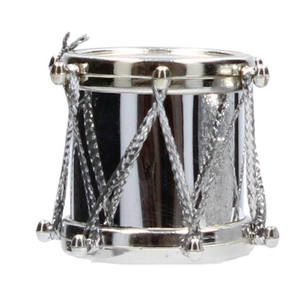 Juego de Adornos Navideños de Plata Hechos a Mano, Formas Ovaladas y Circulares Mini Personalizadas para Decoración del Hogar, Artesanías con Cuentas y Estampado Flocado - Product Image 3