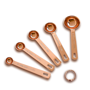 ช้อนตวงทองแดงช้อนตักชาขายดีสำหรับจัดห้องครัวทำด้วยมือดีไซน์ทันสมัย - Product Image 4