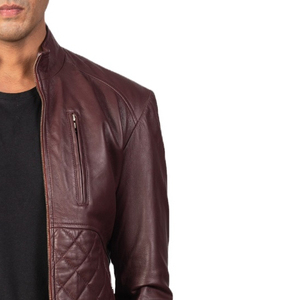 Factory Made <b>Cheap</b> Price Good Quality Genuine Leather Men's Pro Quality <b>Winter</b> Waterproof Reversible Breathable Leather <b>Jackets</b> - Product Image 5