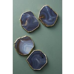 Juego de posavasos artesanales de epoxi para mesa de café, decoración del hogar, arte en epoxi, posavasos redondos para bebidas, para bar, cocina, regalo de inauguración de casa, estilo rústico - Product Image 2