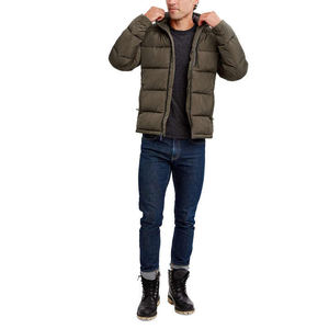 Chaqueta de Otoño con Capucha, Antibacteriana, Cortavientos, para Hombre, Abrigo Acolchado Cálido, Forro Suave, Acabado Mate, Cremallera Completa, Opción Personalizada - Product Image 4