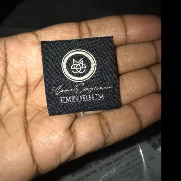 Custom Organic Label Polyester Sewing Fabric Tag Clothing Labels Woven Label Laser Cut for Clothes