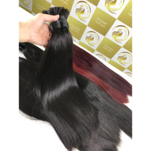 100cm Cheveux Naturels 100% Remy Extensions de Cheveux Vietnamiens Naturels Bruts Double Tirage et Paquet En Gros Du Vietnam Droit - Product Image 1