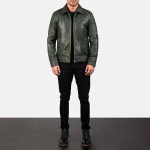 Ropa de Hombre Ropa Deportiva chaquetas de piel de oveja auténtica con cierre de cremallera chaquetas de hombre de calle nueva llegada con bolsillos - Product Image 6