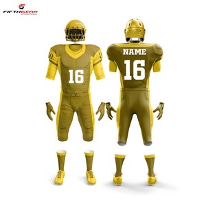 2024 élégant Football américain porter des maillots broderie personnalisable entièrement sublimé respirant manches courtes uniformes de Football - Product Image 6