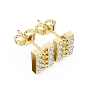 S925 plata esterlina mujer pendiente conjunto moda lujo Moissanite joyería VVS Moissanite - Product Image 5