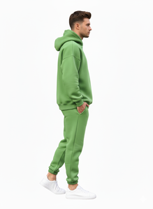 Streetwear d'hiver personnalisé pour hommes survêtements sérigraphie de haute qualité sweat à capuche avec logo ensemble de pantalons de survêtement unisexe en coton polaire - Product Image 3