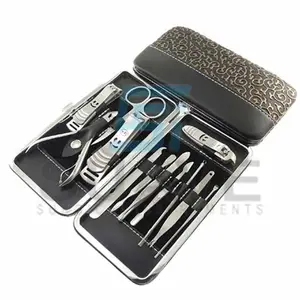 Di alta qualità nero tagliaunghie personalizzato durevole Manicure & Pedicure Set da soave strumenti chirurgici
