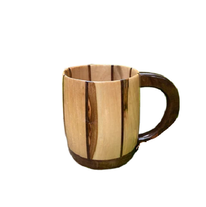 Jarra de cerveza de madera de inspiración medieval de estilo de primera clase/Diseño de barril de latón Stein, artículos para beber y accesorios a los mejores precios - Product Image 5