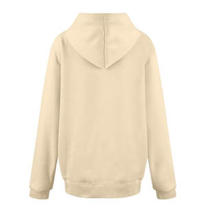 Sweat-shirt à capuche décontracté sur mesure pour femme grande taille - 100 % coton, coupe ample, vêtements d'extérieur d'hiver - Product Image 2