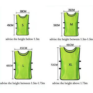 Gilet de sport réversible unisexe pour jeunes, logo personnalisé, football, basketball, entraînement, col en V, imprimé par transfert thermique - Product Image 6