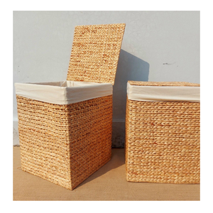 ตะกร้าหวายน้ำ งานฝีมือสาน สำหรับจัดระเบียบบ้านและร้านค้า ผลิตจำนวนมาก ราคาประหยัด - Product Image 1