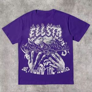 Grande taille conception personnalisée hommes été hauts à manches courtes couleur inversée vieux bord usé lavé longue longueur t-shirt - Product Image 4