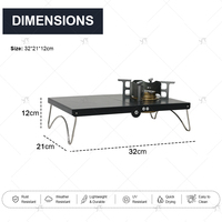 Table de camping compacte pour l'extérieur, table pliante portable pour pique-nique, barbecue, randonnée, pêche, plage, voyages et activités de loisirs