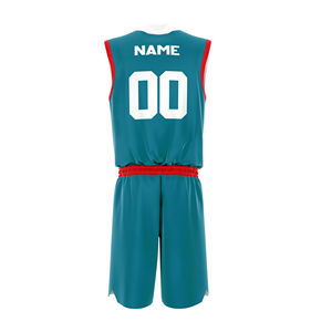 Pantalones cortos de baloncesto de verano BSCI, directo de fábrica, buena calidad, mejor precio, nuevo conjunto de uniforme de baloncesto, uniforme transpirable de talla grande - Product Image 6