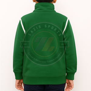 Niños al por mayor sudaderas con capucha de etiqueta privada logotipo personalizado cremallera sudaderas con capucha chaqueta de lana para niños ropa de moda ropa casual - Product Image 2