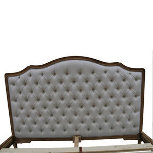 TH-H8468อิตาลีหรูหราผ้าหลักห้องนอนเตียงที่ทันสมัย Minimalism 1.8เมตรเตียงคิงไซส์ที่มีความสูงหัวเตียงกรอบ - Product Image 4