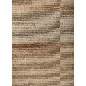 Tesoro Classic Gold Hand Loom Wool Rugs <b>Fluffy</b> 10mm Rectangle Hallway Striped <b>Carpet</b> for Home Model Hwl-505 - Product Image 3