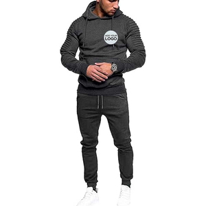 Men's Winter Tracksuit 2-Piece Set Full-<b>Zip</b> <b>Hooded</b> Jogging Bottoms Athletic Streetwear Outwear Side Pockets Long Sleeve Gym - Product Image 3