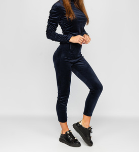 Conjunto Deportivo de Dos Piezas para Mujer, con Cremallera Larga, Casual, Sólido, con Logotipo Personalizado de Alta Calidad Profesional - Product Image 2