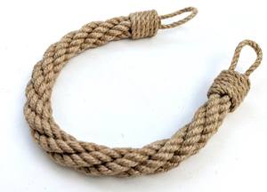 Attache de rideau en jute naturelle, écologique, pour rideaux clairs et foncés - Product Image 1