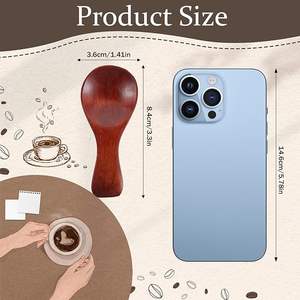 Eco Certified Wooden Serving <b>Spoon</b> Customized <b>Gold</b> Plated Long Handle for Party Use-Japandi Style Eco-Friendly Cheapest Cost - Product Image 5