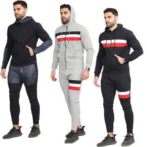 Conjunto Deportivo Personalizado para Hombre con Sudadera con Capucha y Pantalones de Chándal Ecológicos, Ligeros, de Secado Rápido, con Cierre para Invierno - Product Image 1