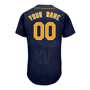 Ropa deportiva Jersey de béisbol de color personalizado Jersey de béisbol de secado rápido Slim Fit Hombres Jersey de béisbol - Product Image 3