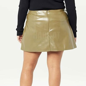 Diseña Tu Propio Logotipo, Minifaldas de Cuero Genuino para Mujer, Tela Suave y Cómoda, Corte Elegante - Product Image 6