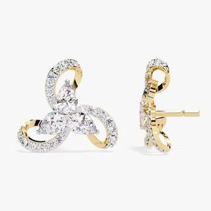 Vente en gros de boucles d'oreilles en diamant cultivées en laboratoire pour femmes bijoux à porter au quotidien cadeau bijoux fins boucles d'oreilles en diamant - Product Image 6