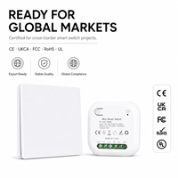 Interrupteur mural sans fil RF Intellect Self Power Switch, étanche, auto-alimenté, double pôle, 1 gang, 1 voie, avec portée de 100 m, IP44