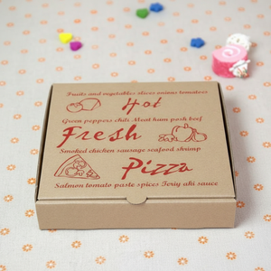 Caja de Pizza Ecológica de Kraft, Biodegradable y Reciclable, Apta para Microondas, Envase de Grado Alimenticio para Operaciones Sostenibles de Pizzerías - Product Image 3