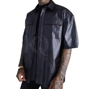 เสื้อเชิ้ตหนังผู้ชายราคาส่ง ทรงเข้ารูป ผ้าถักเนื้อแน่น ติดกระดุม แห้งเร็ว น้ำหนักเบา ทันสมัย สไตล์สตรีทแวร์ - Product Image 2