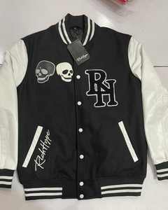 เสื้อแจ็กเก็ตแบบสตรีทแวร์สำหรับผู้ชายปกตั้งสไตล์โลโก้ - Product Image 3