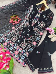 Nouveau Designer Party Wear Brodé Travail Top Avec Dupatta Ensemble Salwar Kameez Ensemble Kurti Pantalon Ensemble Vente En Gros Vêtements Ethniques - Product Image 6