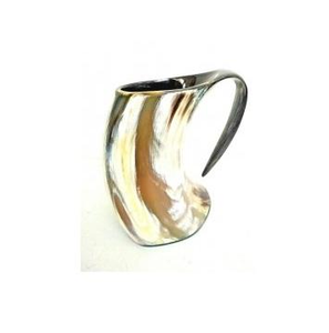 Chope à bière en corne de buffle véritable, artisanale, réglable, design moderne en forme de croissant, dernière création, mug royal indien - Product Image 4