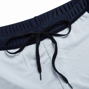 Shorts pour filles en polyester et élasthanne personnalisés, couleur bleu marine, séchage rapide, coupe régulière, taille élastique, shorts d'été 300g - Product Image 3