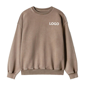 Vente en gros de sweatshirts en coton mélangé pour hommes avec coupe régulière design uni pull d'hiver de haute qualité sweat-shirt avec logo personnalisé - Product Image 1